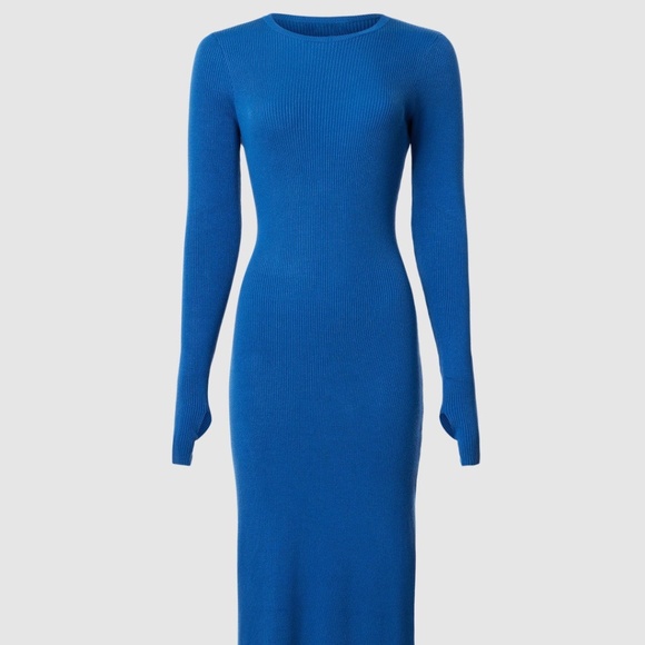 Great Jones Dresses & Skirts - Great Jones Cobalt Blue Midi Sweater Dress, M